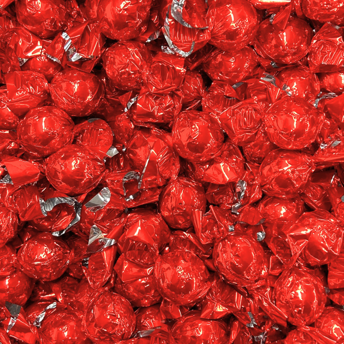 STORKØB 1 kg Cocoture Chokoladekugler | Chokolade med honning & nougat crisp - rød