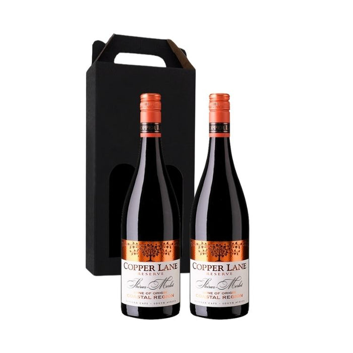 Vingave 2 fl. rødvin, Copper Lane - Reserve Shiraz/Merlot (Sydafrika)