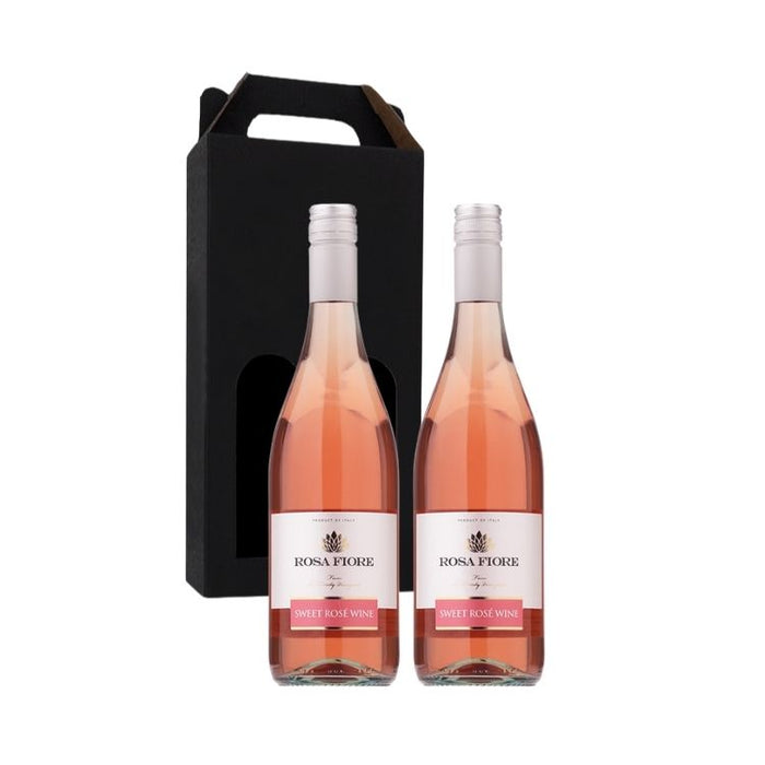 Vingave 2 fl. rosé, Mousserende Rosa Fiore - Sweet rosé wine (Italien)