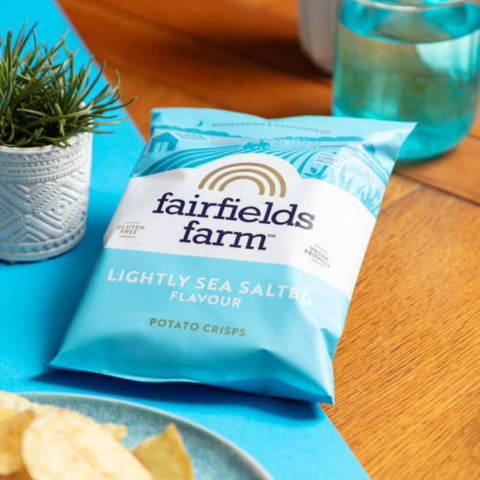 Sprøde chips med salt fra Fairfields farm