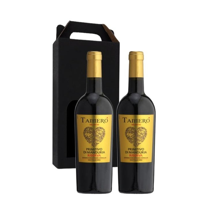 Vingave 2 fl. rødvin, Tamero - Primitivo di Manduria Riserva (Italien)