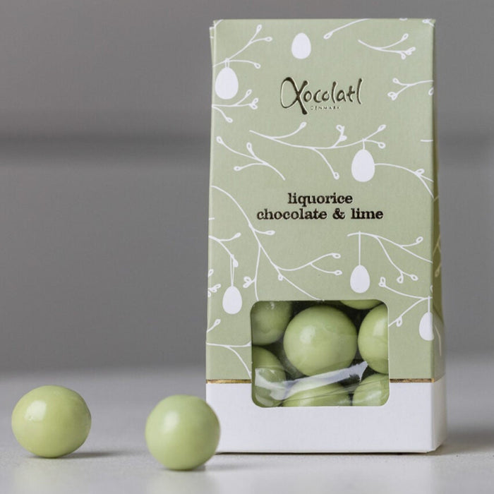 Lakrids med hvid chokolade og lime - Xocolatl