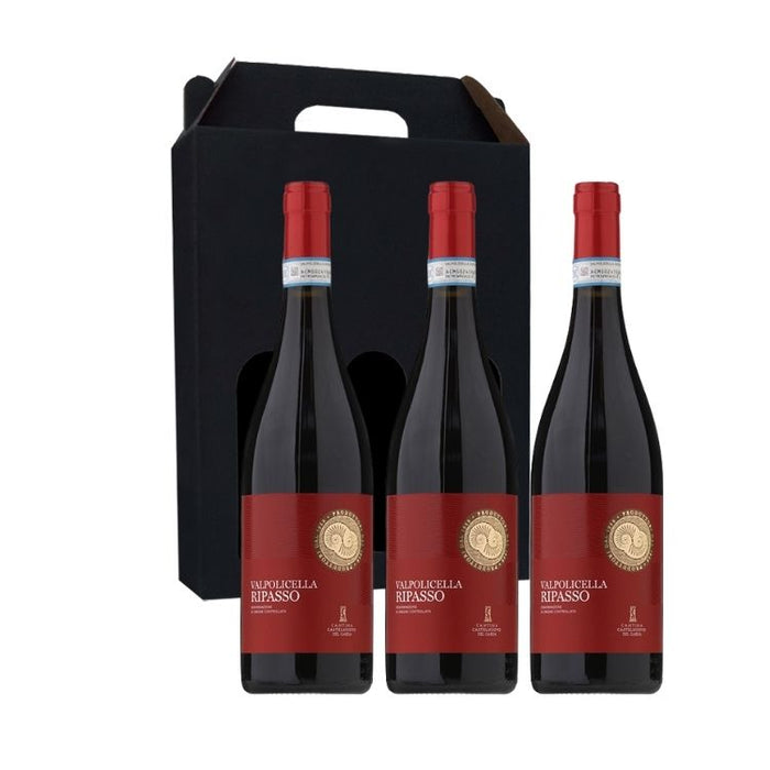 Vingave 3 fl. rødvin, Cantina Castelnuovo del Garda - Valpolicella Ripasso (Italien)