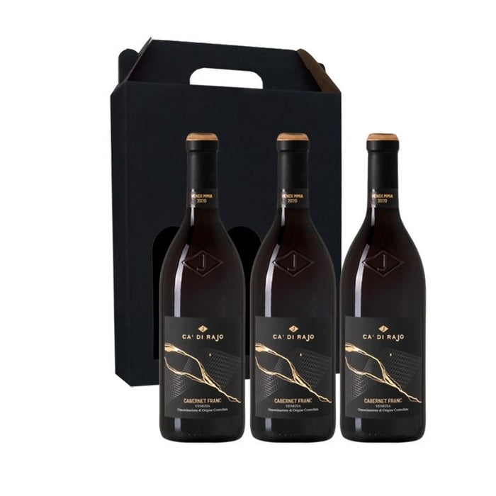 Vingave 3 fl. rødvin, Ca´ Di Rajo - Cabernet Franc (Italien)
