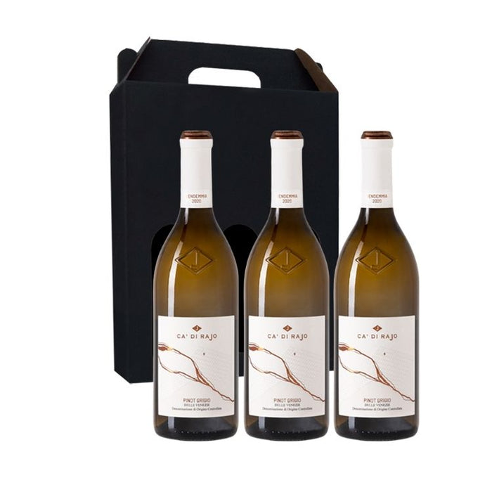 Vingave 3 fl. hvidvin, Ca´ Di Rajo - Pinot Grigio (Italien)