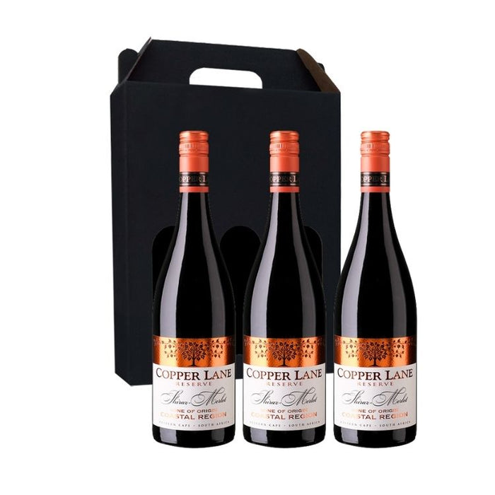 Vingave 3 fl. rødvin, Copper Lane - Reserve Shiraz/Merlot (Sydafrika)