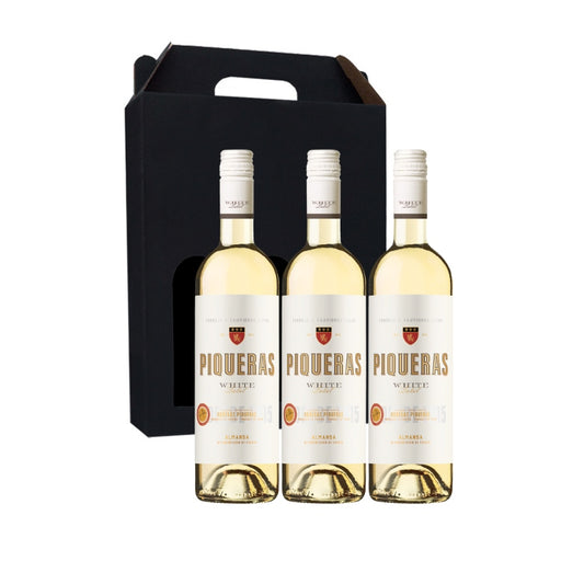 Vingave hvidvin, Bodegas Piqueras - White Label ØKO i gaveæske