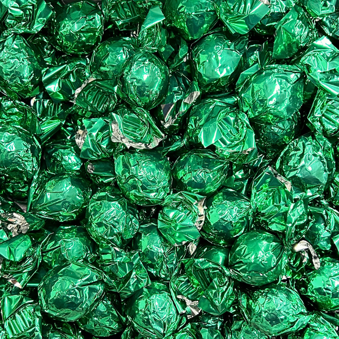 STORKØB 1 kg Cocoture Chokoladekugler | Mælkechokolade med nougat - mørkegrøn