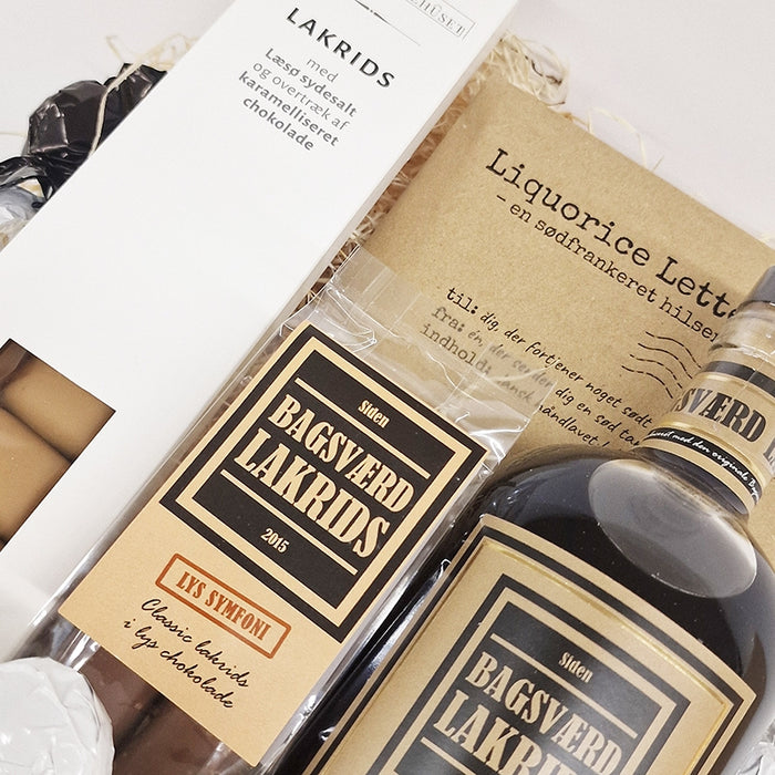Ultimativ lakridskurv fyldt med Bagsværd Lakrids