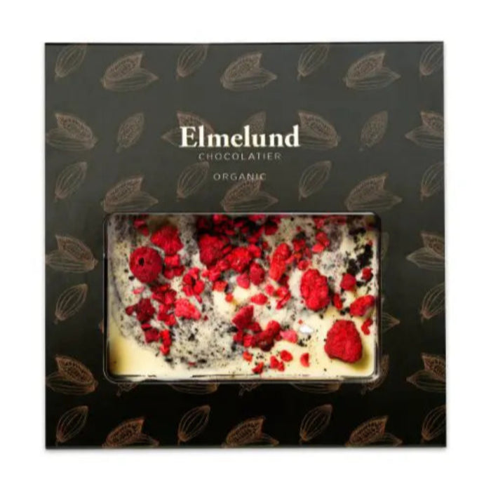 Hvid chokolade med lakrids og hindbær