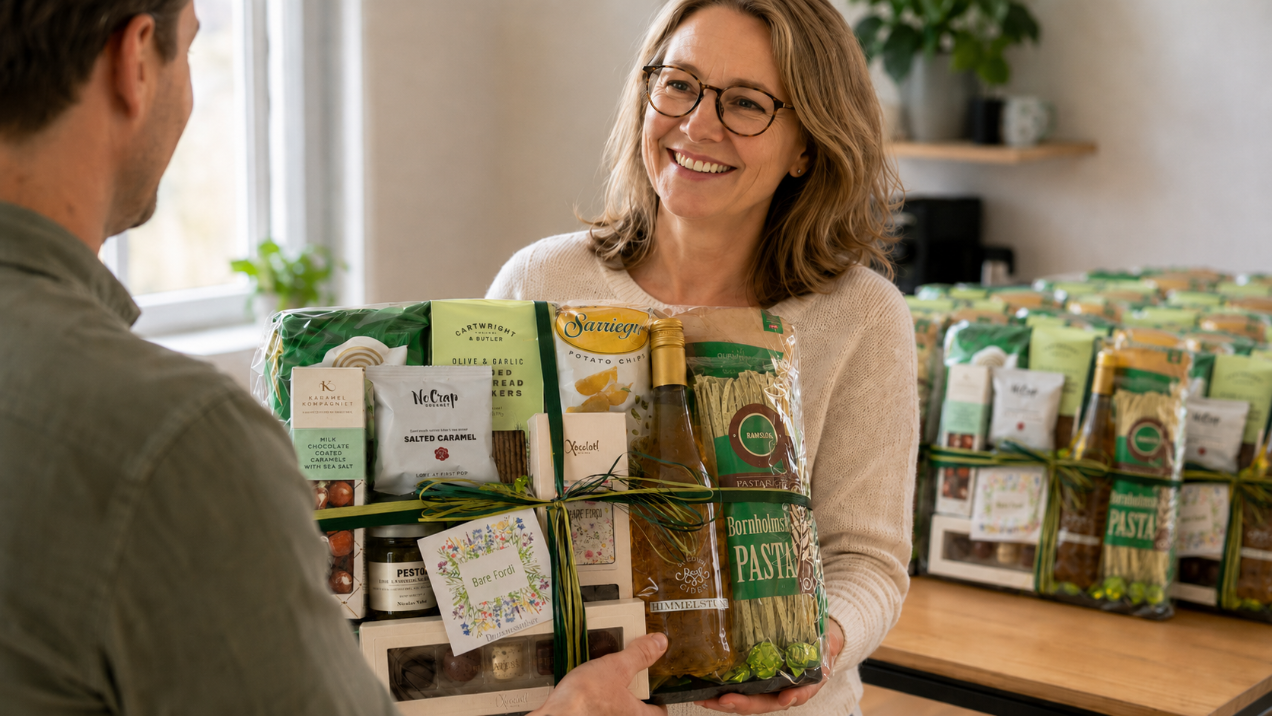 Firmagaver ved Delikatessehuset