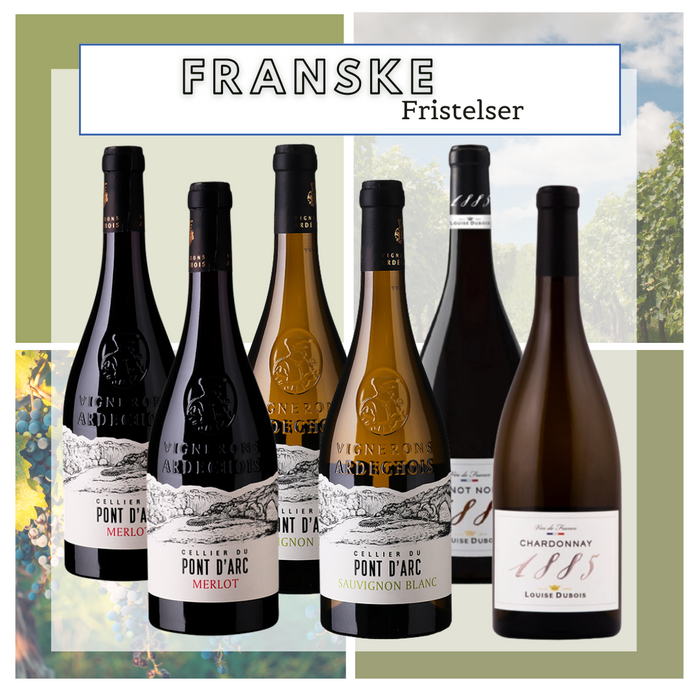 Vin smagekasse - Franske Fristelser