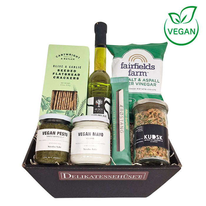 Gavekurv med veganske delikatesser