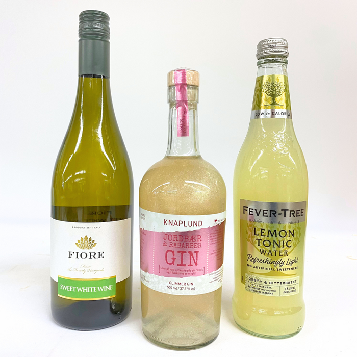 Drinkpakke - M. Knaplund glimmer gin, tonic & mousserende vin