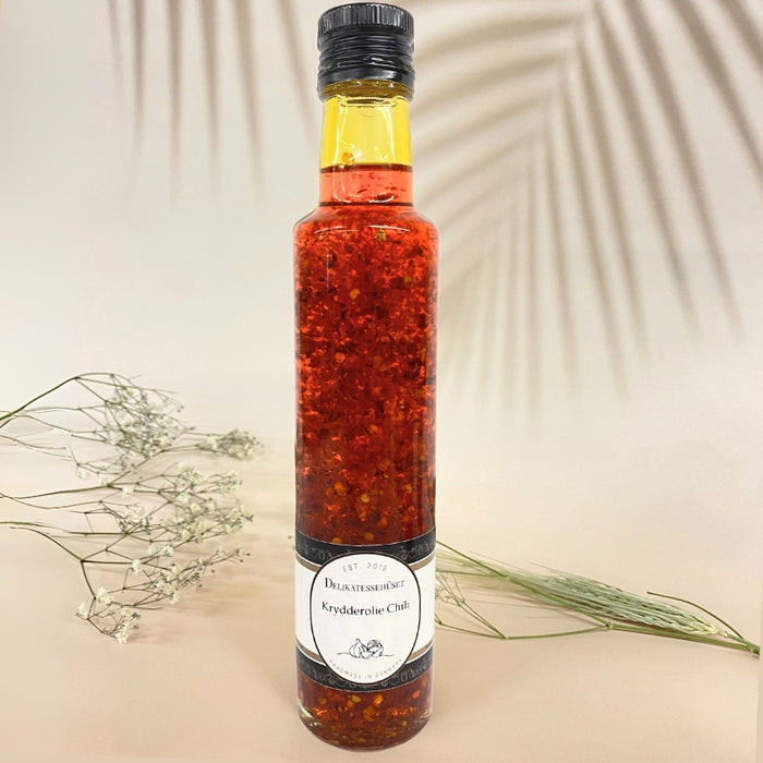 Koldpresset rapsolie med krydderi og chili