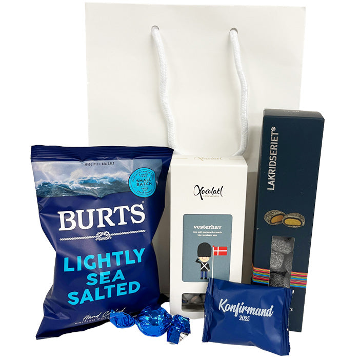 Gavepose m. søde og salte lækkerier