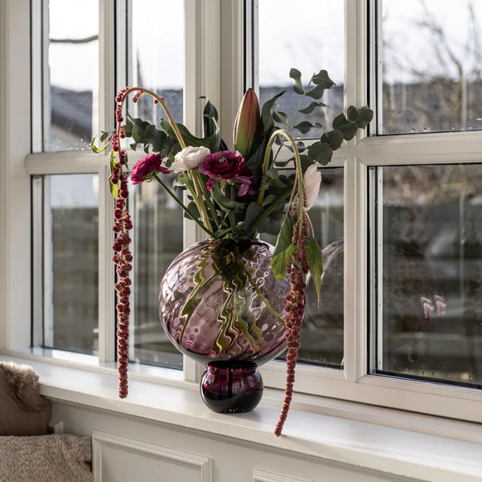 Glasvase - Meadow Swirl Plum