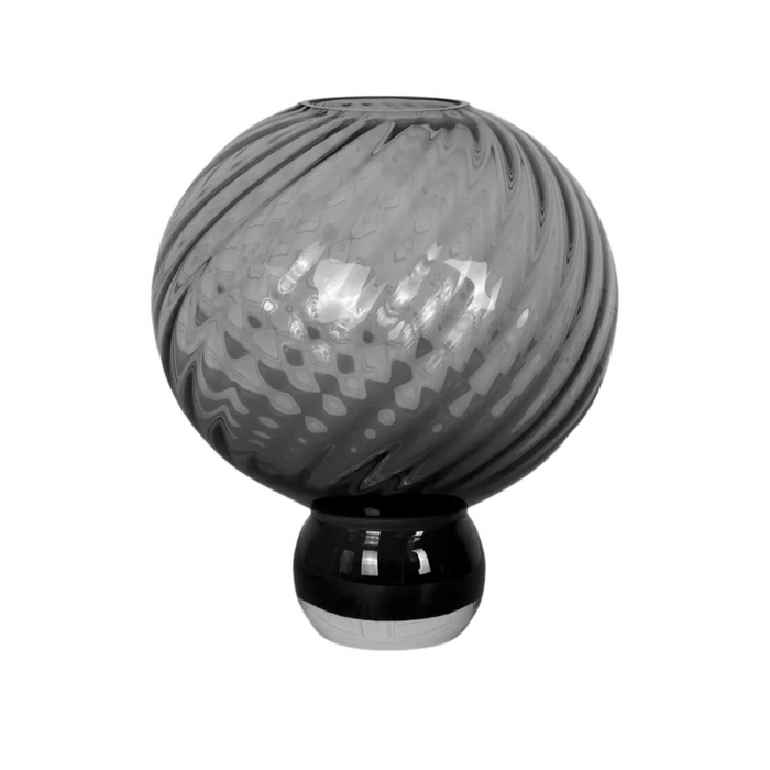 Glasvase - Meadow swirl Grey