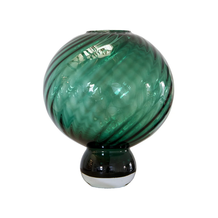 Glasvase - Meadow Swirl Green