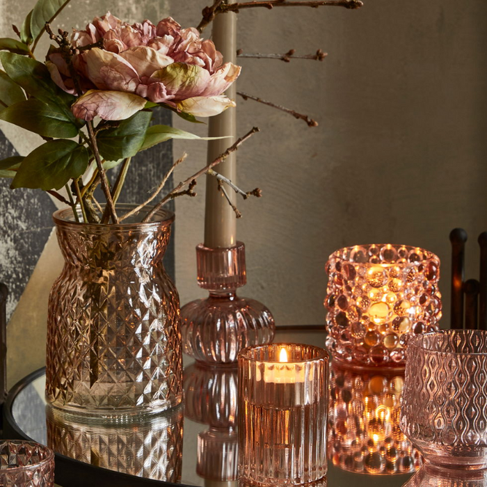 Glasvase - Light Rose