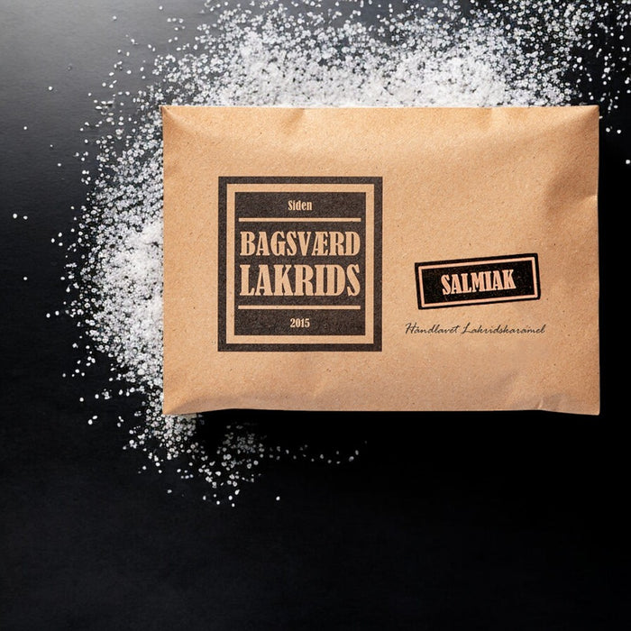 Lakridsplade fra Bagsværd Lakrids med smag af salmiak