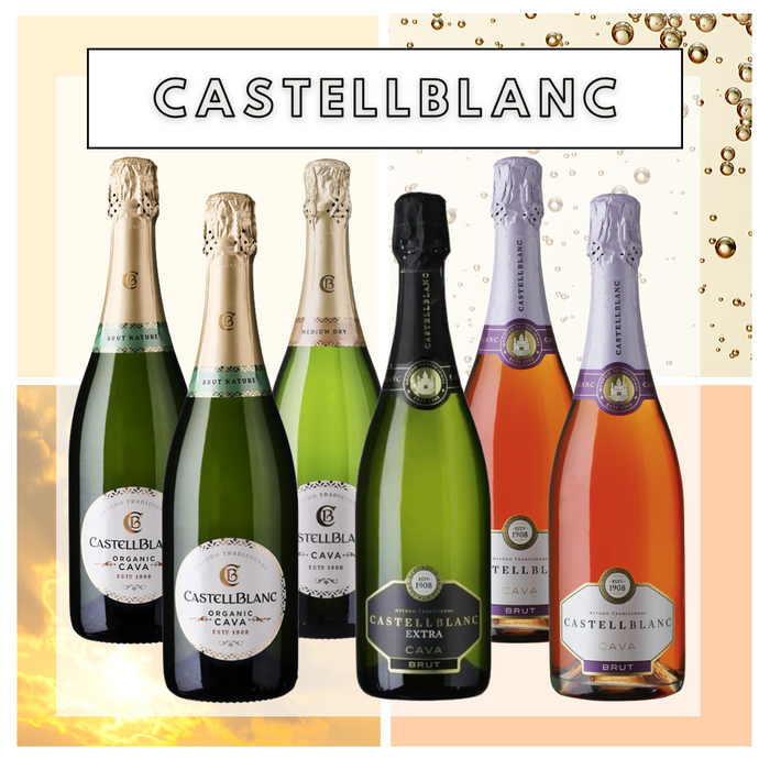 Smagekasse med seks flasker cava fra Vinhuset CastellBlanc