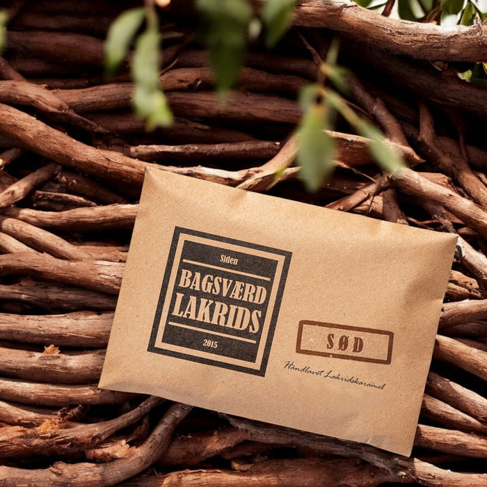 Lakridsplade fra Bagsværd Lakrids med sød lakrids