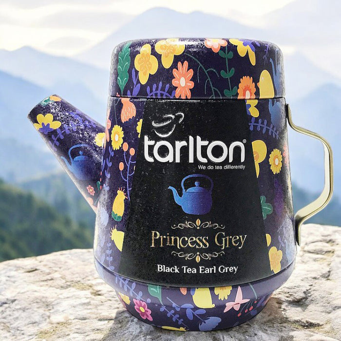 Smuk tedåse med sort earl Grey te fra Sri Lanka