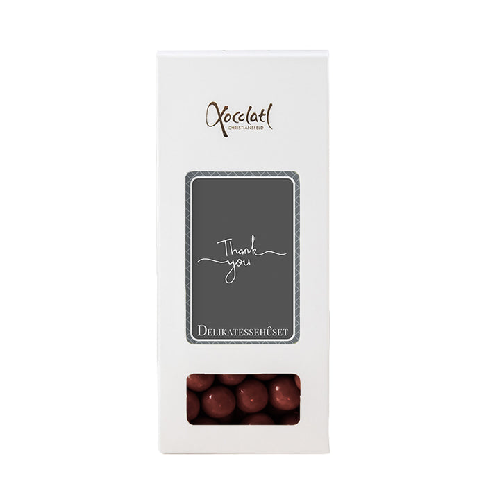 Kiksekugler med chokolade i æske - vælg variant
