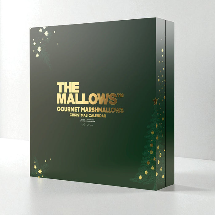 Julekalender The Mallows Mix med skumfiduser. Find den hos Delikatessehuset.
