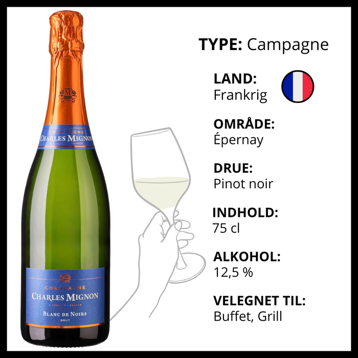 Champagne, Charles Mignon - Blanc de Noir Brut