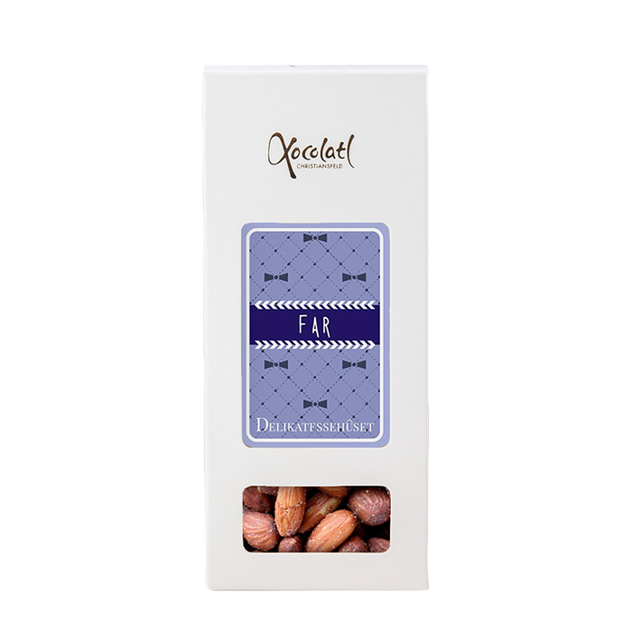 Æske med far indstik med saltede mandler