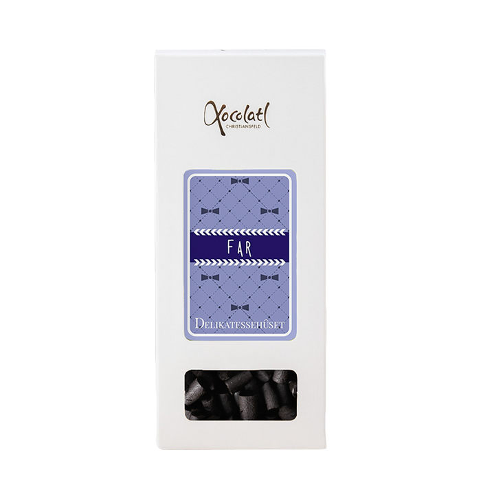 Æske med far indstik med blød lakrids