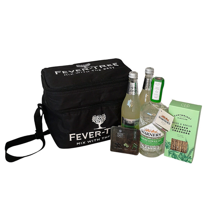 Køletaske - m. Warner´s Elderflower gin, tonic & snackbrød