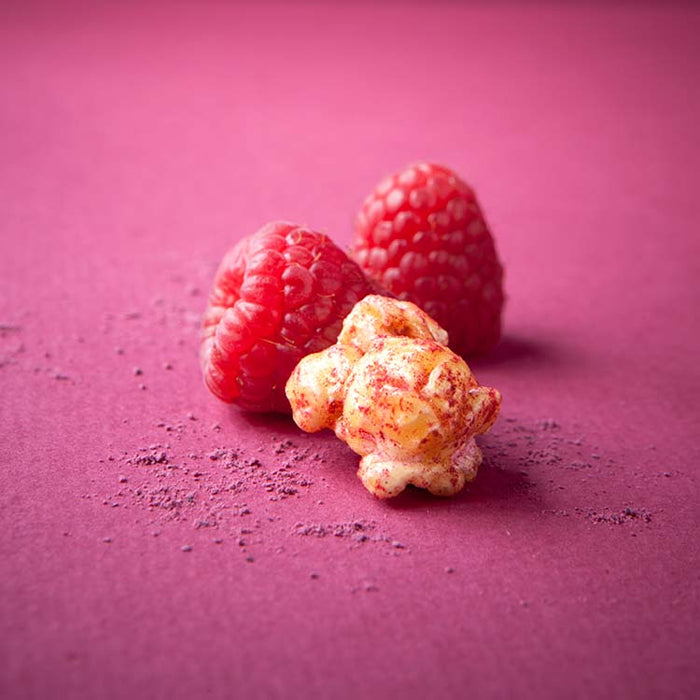 No crap gourmet popcorn med hindbær, flowpack