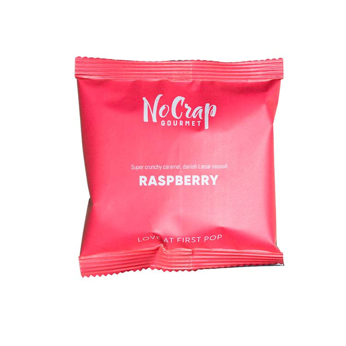 No crap gourmet popcorn med hindbær, flowpack