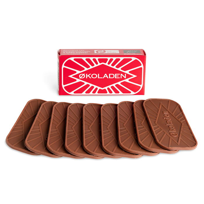 Lys pålægchokolade. Økologisk fra Økoladen