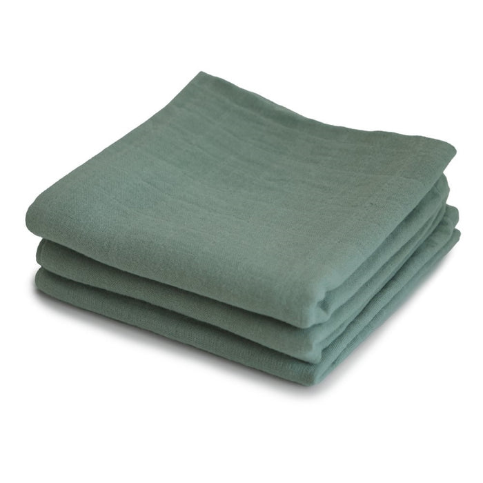 Muslin Roman Green stofbleer 3 stk. - Mushie
