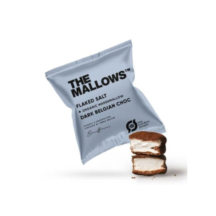 The mallows skumfiduser med flage salt og mørk chokolade flowpack