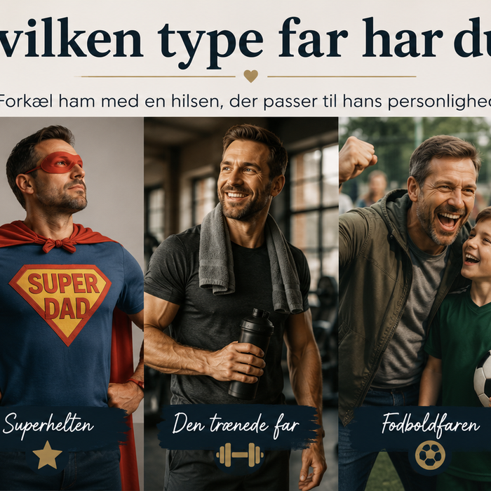 Hvilken type er din far? Find den perfekte gave til ham. 