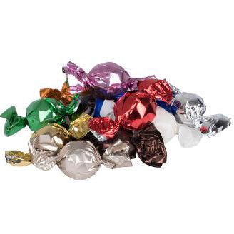 chokoladekugler. Chokolader i farver