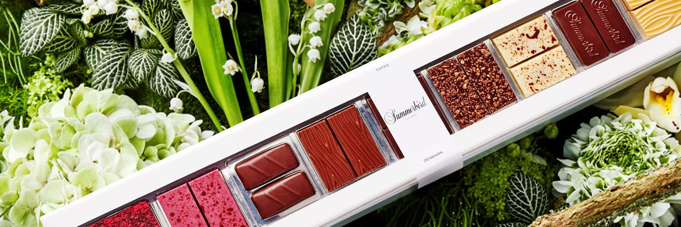 Summerbird Organic gaveæske Tapas | Bestil Summerbird chokolade online hos Delikatessehuset