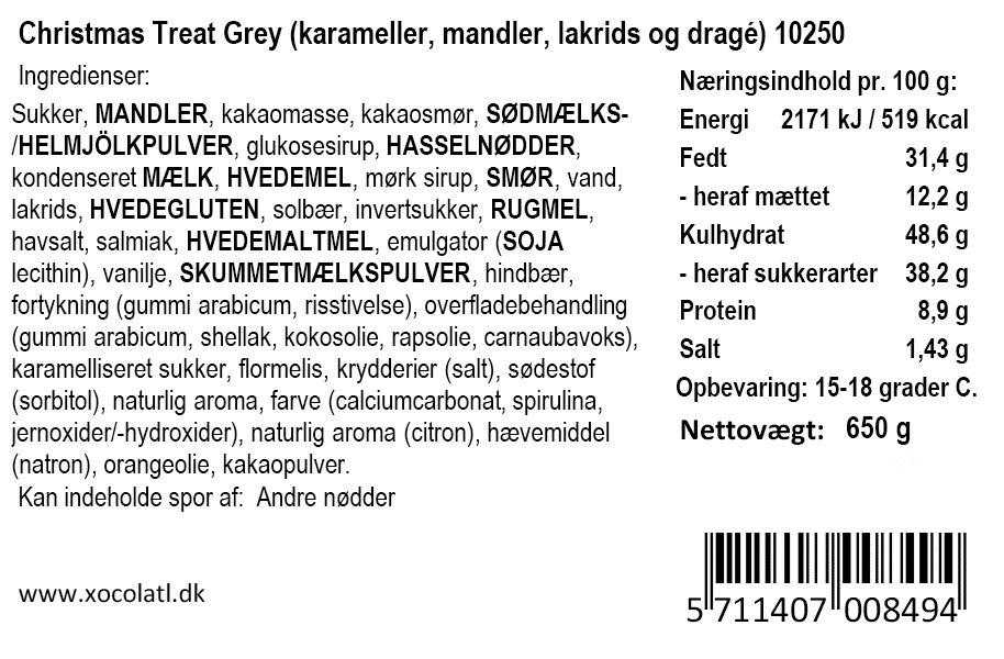 Gaveæske - Christmas Treats Blå fra Xocolatl