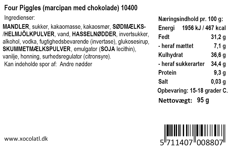 Gaveæske m. Marcipangrise - Xocolatl
