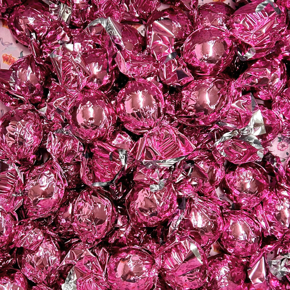 STORKØB 1 kg Cocoture Chokoladekugler | Mælkechokolade med appelsin - Lyserød