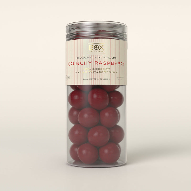 Crunchy Raspberry stor tube fra Box The Original