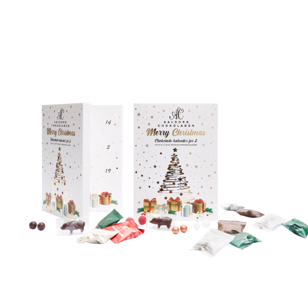 Chokoladejulekalender fra Aalborg Chokoladen