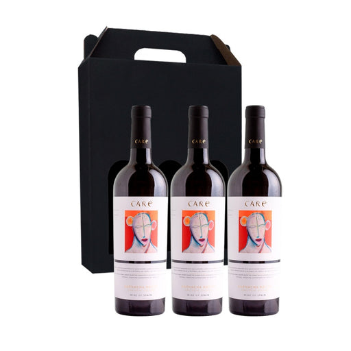 Vingave med spansk rødvin fra Bodega Care i gaveæske