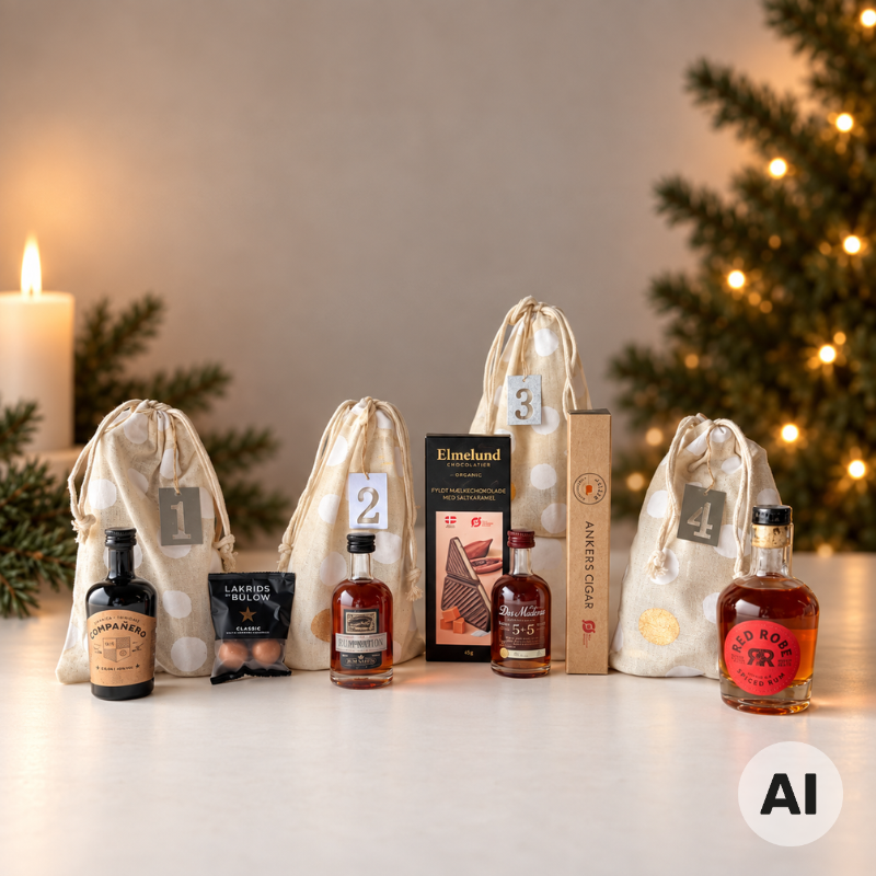 Adventskalender med rom, sukkerrørsspiritus & søde overraskelser