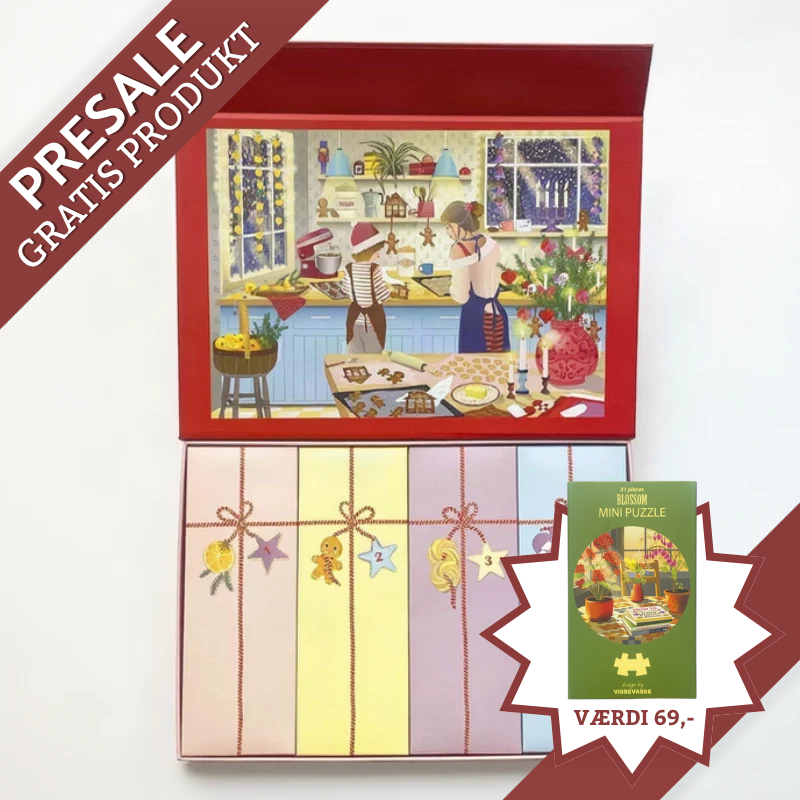 Adventskalender med puslespil fra Vissevasse